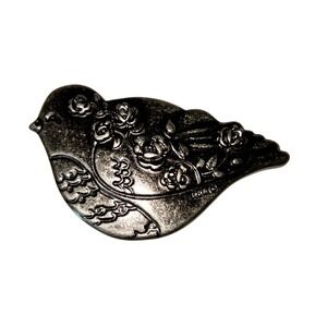Relic‎ Silver Toned Bird In Bloom Belt Buckle Womens Whimsical